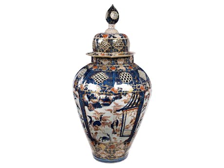 Hochdekorative große Imari-Vase